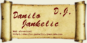 Danilo Jankelić vizit kartica